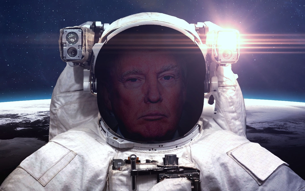 Trump veut établir une base sur la Lune, puis coloniser Mars (vidéo)