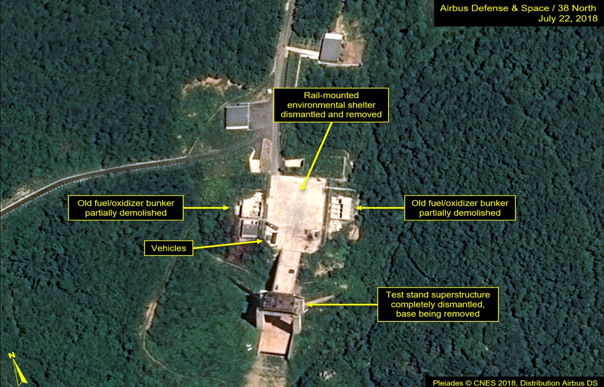 L’effet Trump – La Corée du Nord commence à démanteler un site de lancement de satellites